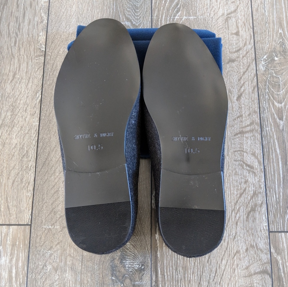 Smythe & Digby Belgian Slipper Loafers Flannel NIB - Picture 4 of 5